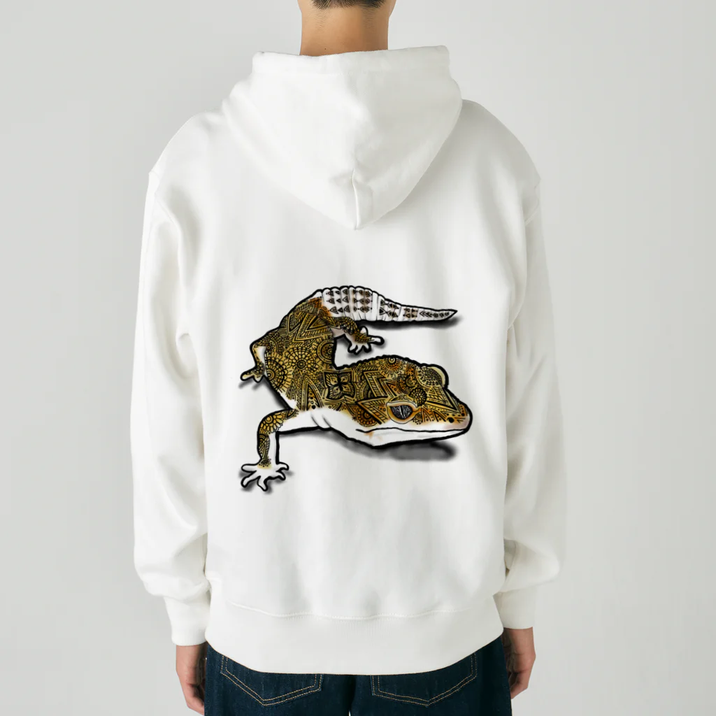 かおちぃちゃんねるのレオパグッズ(薄めの下地推奨) Heavyweight Zip Hoodie