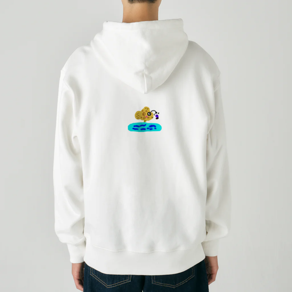 Akali_to_youのAkaliの深海魚シリーズ オニキンメミックス Heavyweight Zip Hoodie