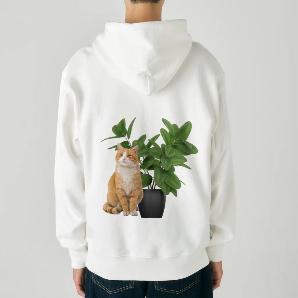 𝙈𝙊𝙈𝙊'𝙨 𝙎𝙝𝙤𝙥の植物とねこ Heavyweight Zip Hoodie