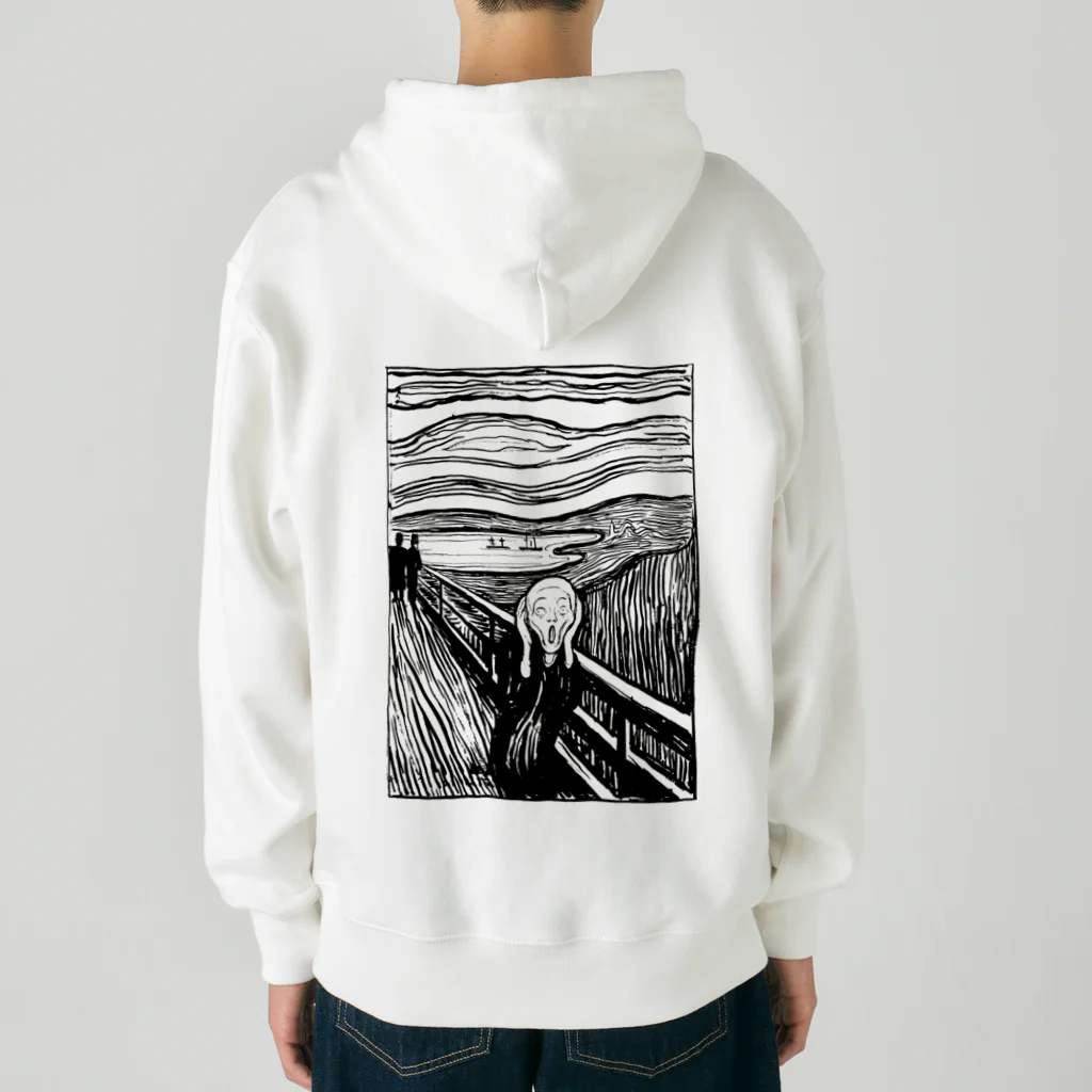 MUGEN ARTのムンク　叫び　Munch / The Scream リトグラフ　 Heavyweight Zip Hoodie