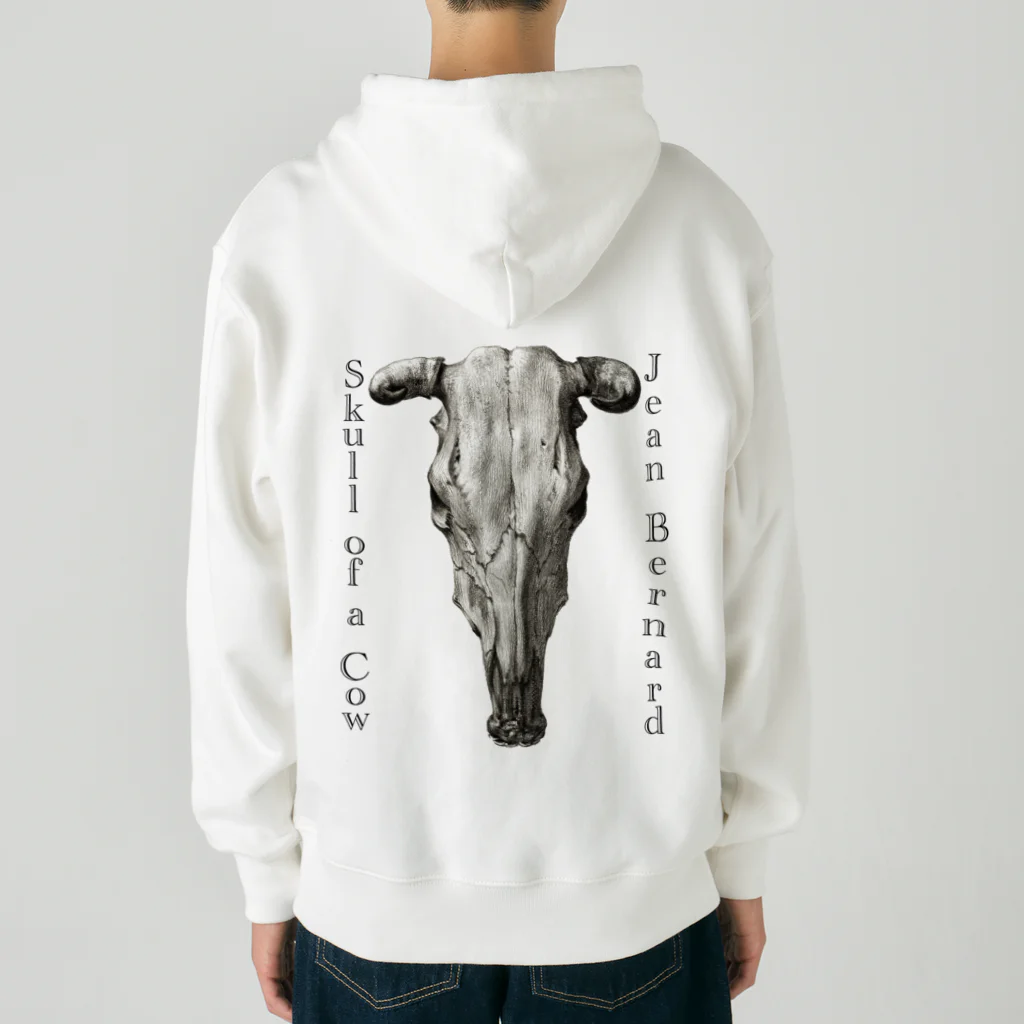 MUGEN ARTの牛の頭蓋骨　ジーン・バーナード　Jean Bernard / Skull of a Cow Heavyweight Zip Hoodie