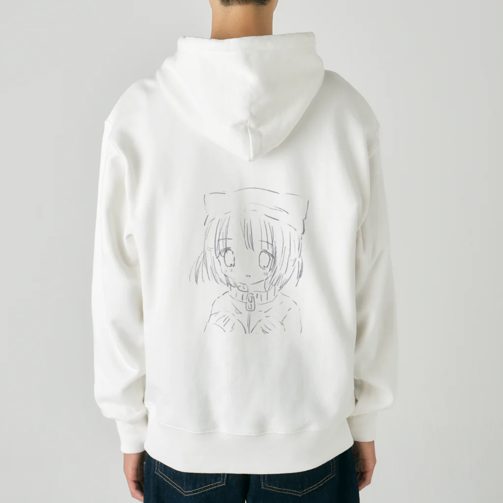 あくむ病院のふわねこ・しんどろ～む Heavyweight Zip Hoodie