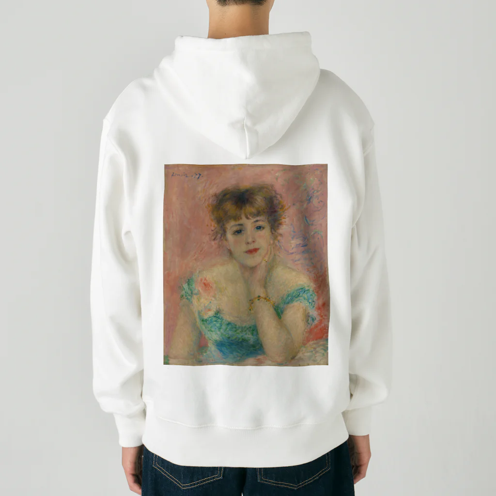 世界美術商店の女優ジャンヌ・サマリーの肖像 / Portrait of the Actress Jeanne Samary Heavyweight Zip Hoodie