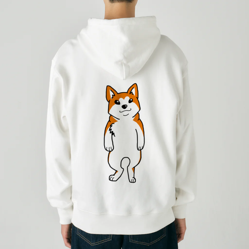 ～しばとねこ～の二足歩行と猫の可動域を手に入れた柴犬 Heavyweight Zip Hoodie