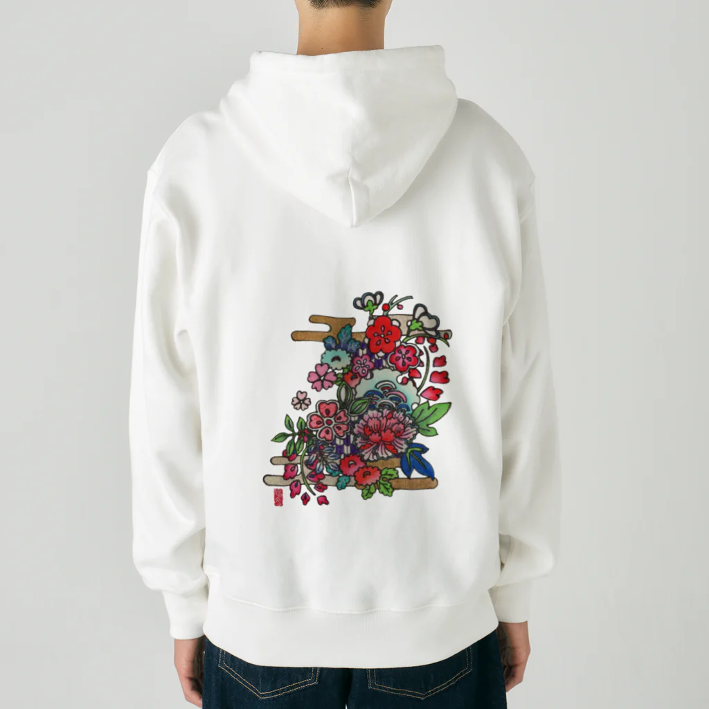 JapaneseArt Yui Shopの咲き誇れ Heavyweight Zip Hoodie