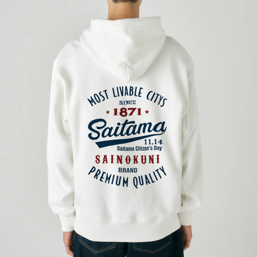 kg_shopの[★バック] Saitama -Vintage- (淡色Tシャツ専用) Heavyweight Zip Hoodie