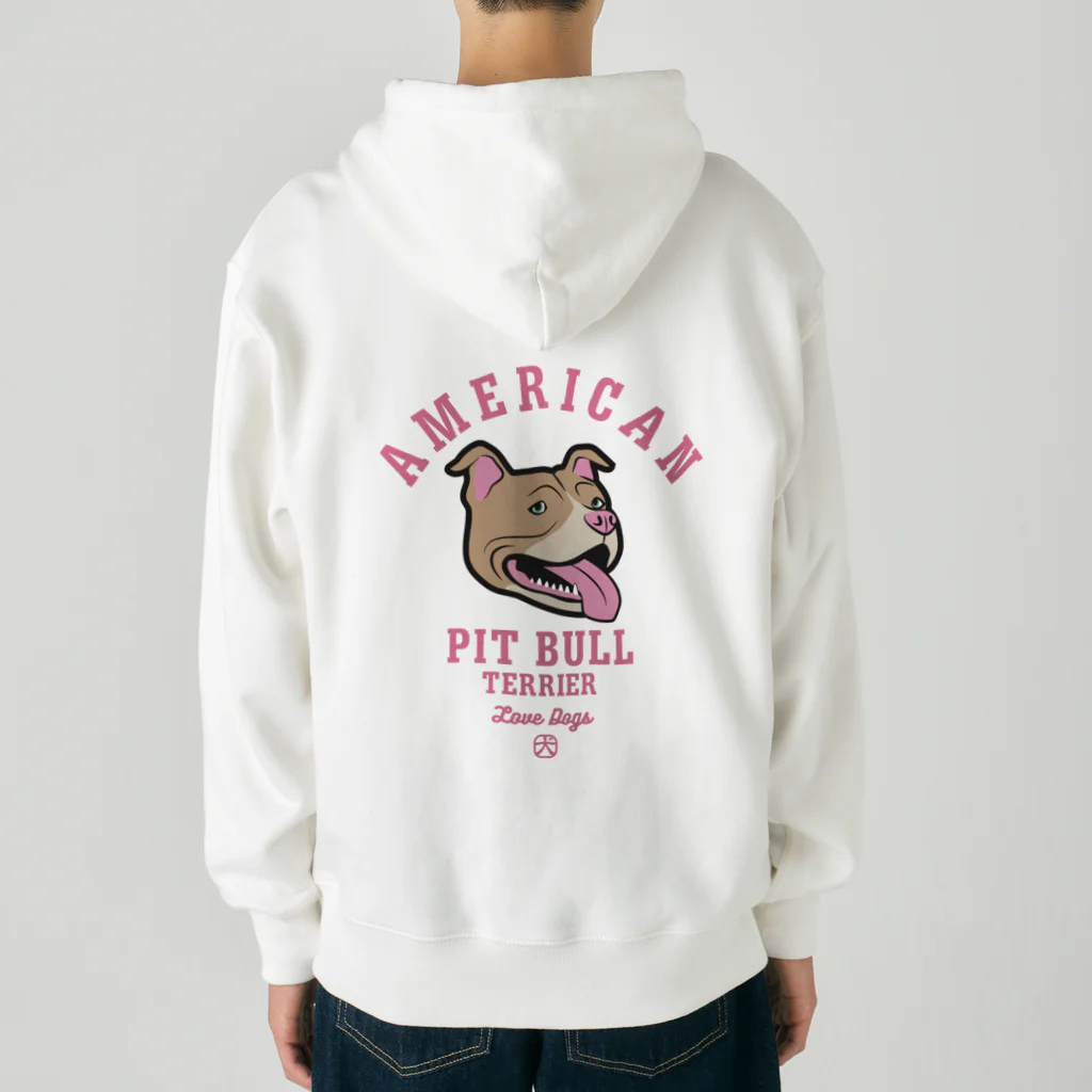 LONESOME TYPE ススのLove❤️Dogs（アメリカンピットブルテリア・赤鼻） Heavyweight Zip Hoodie