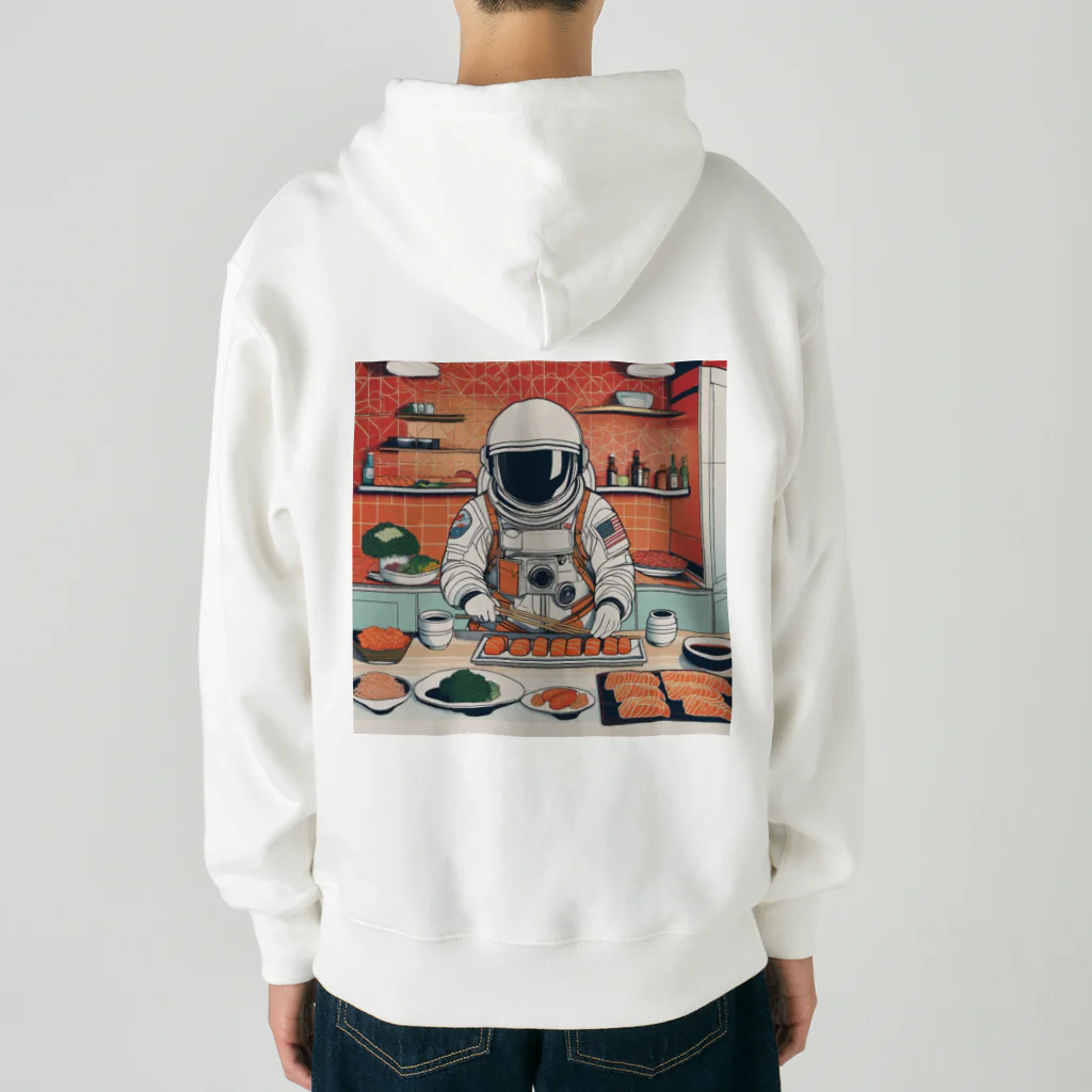 宇宙開発デザイン科のスペースクッキング 寿司編 Heavyweight Zip Hoodie