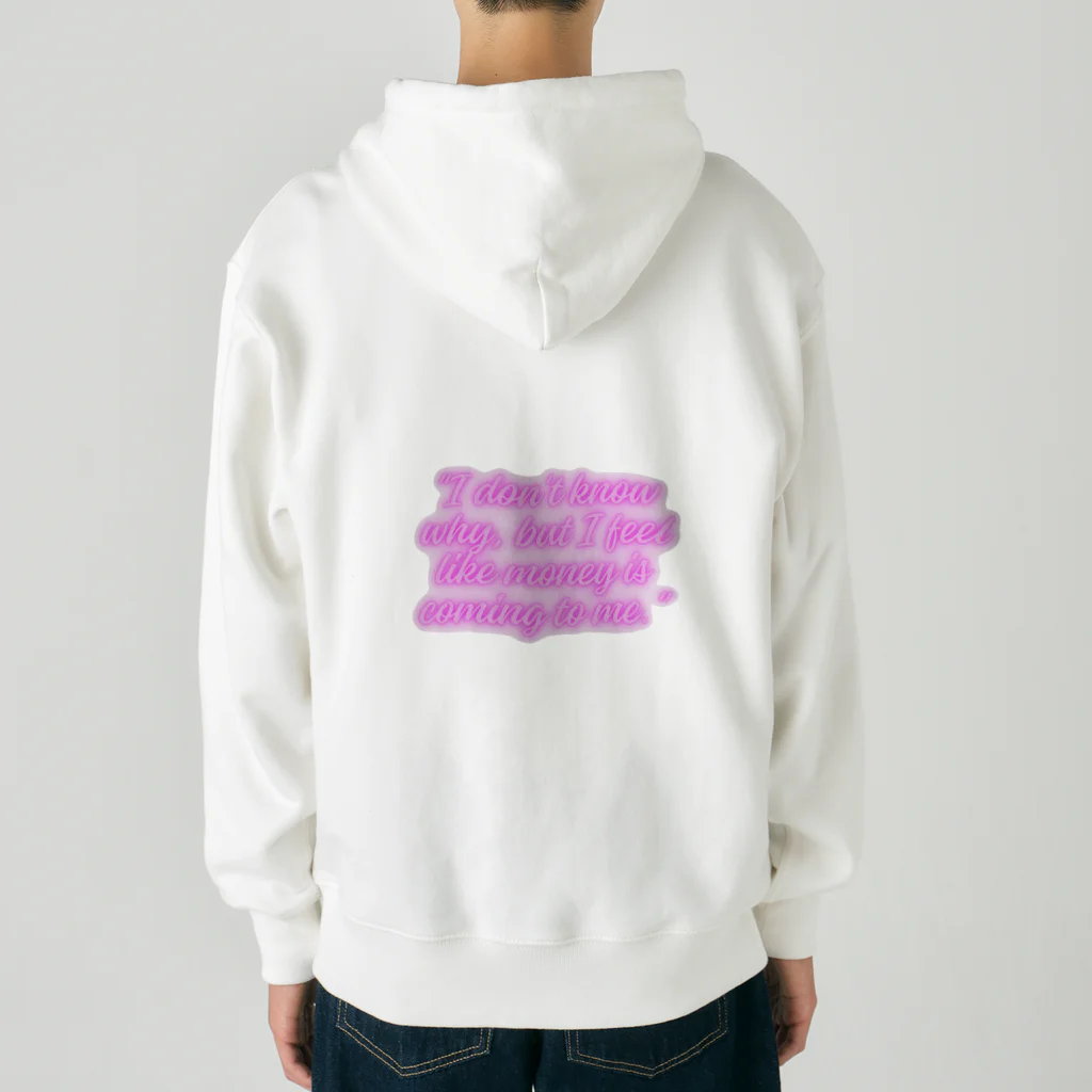 Yamapの"I don't know why, but I feel like money is coming to me." Heavyweight Zip Hoodie