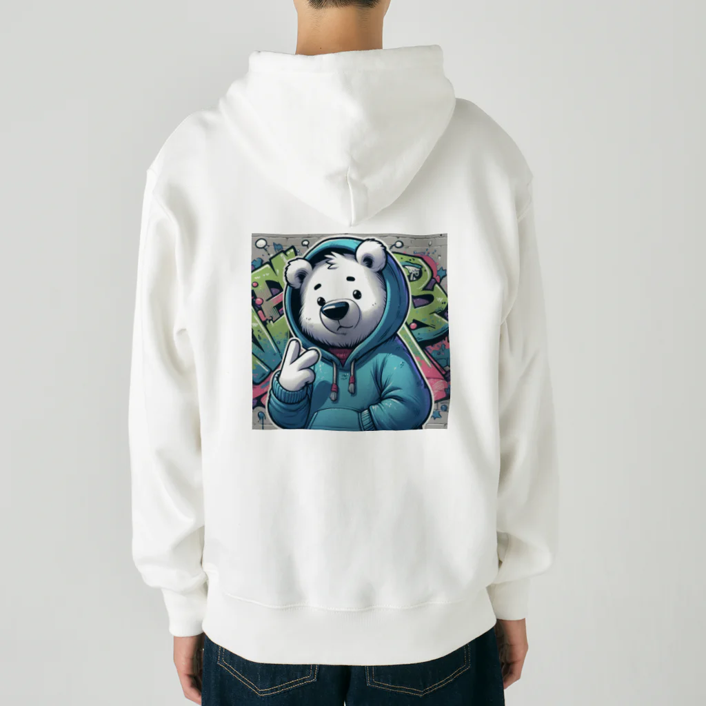 shishimaru444のHACCHYAKE SHIROKUMA Heavyweight Zip Hoodie