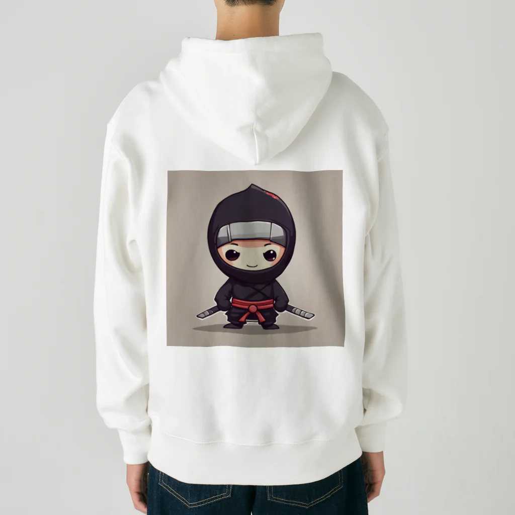 d-design-labのかわいい忍者のイラストグッズ Heavyweight Zip Hoodie