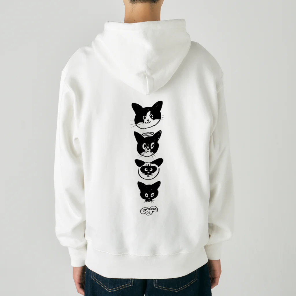 とんちゃんと猫のRockyan Heavyweight Zip Hoodie