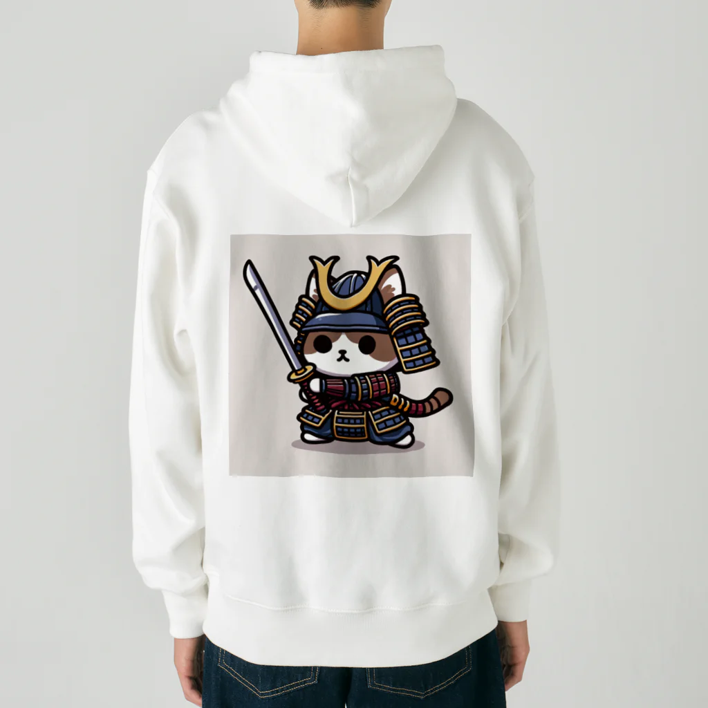 にゃんラボの武士にゃんこ Heavyweight Zip Hoodie