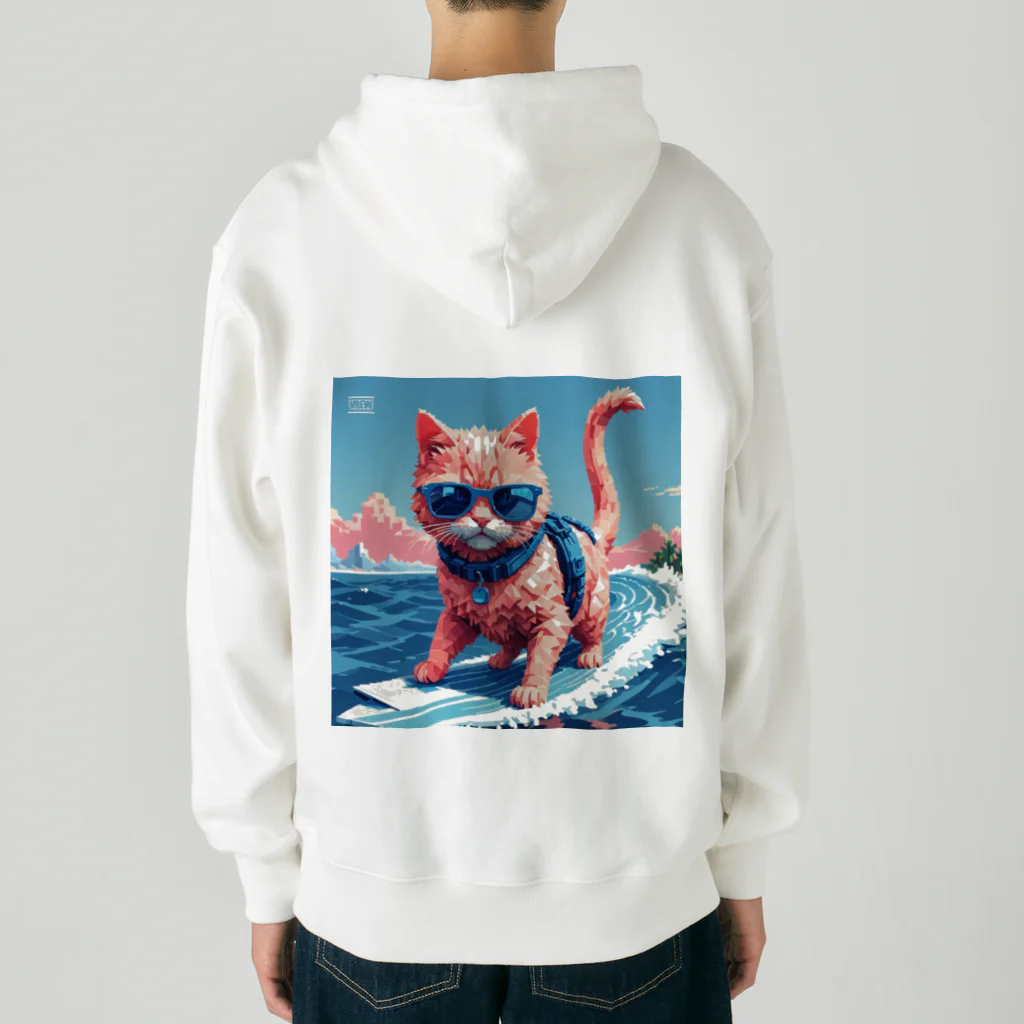 メロンパン猫のサーファーキャット Heavyweight Zip Hoodie