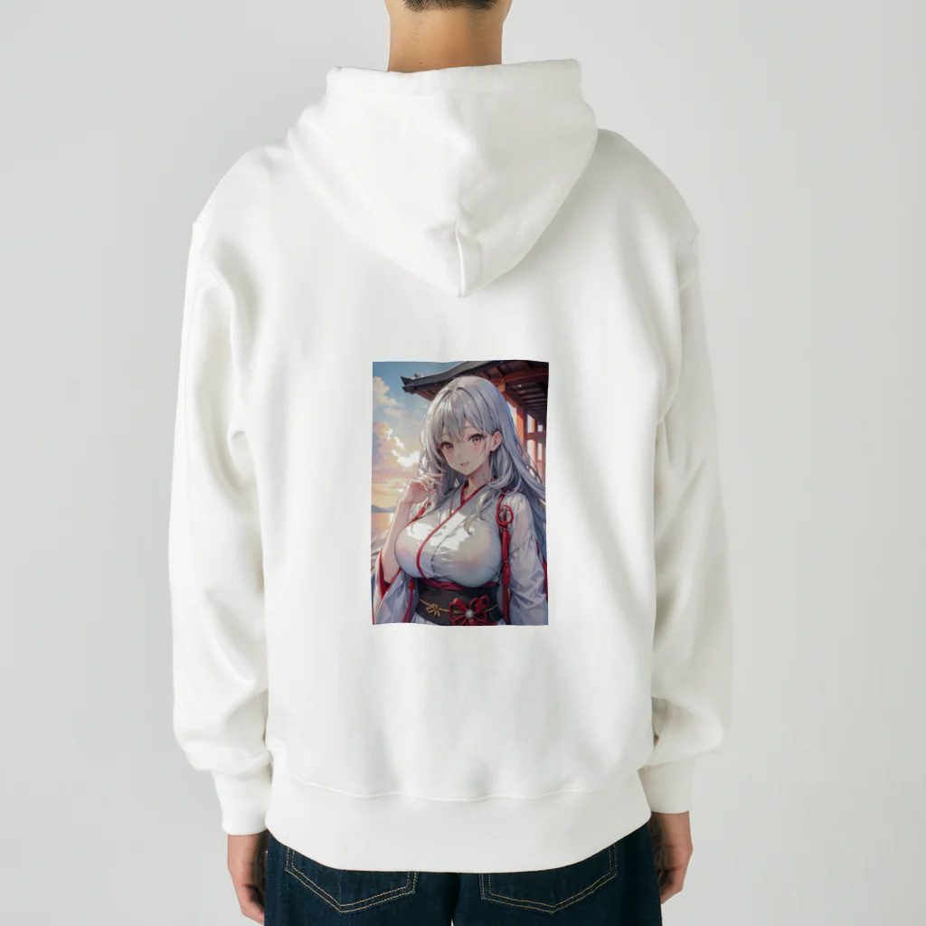 巫女スタぐらむの綺麗な巫女 Heavyweight Zip Hoodie