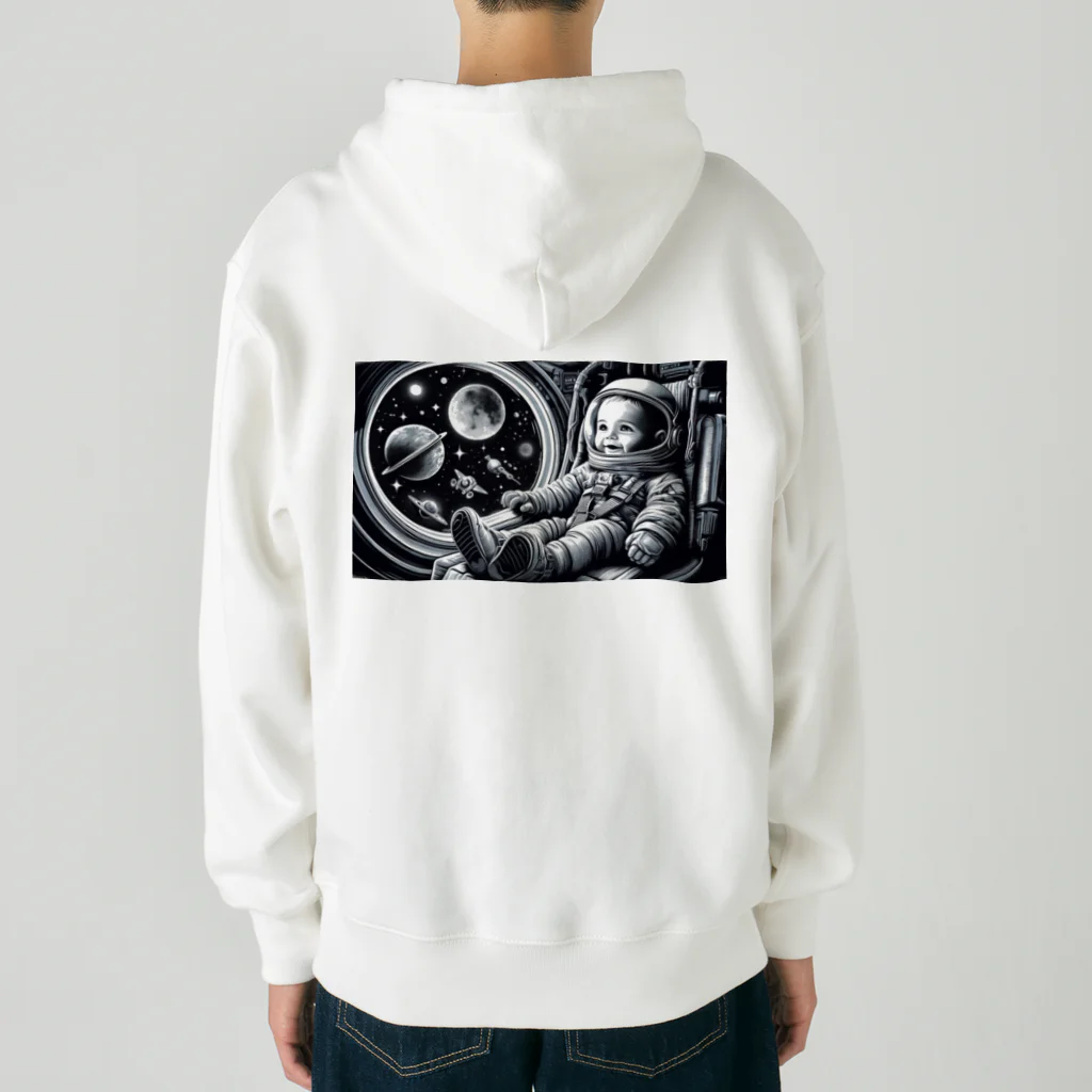 Chika Lewisの宇宙船に乗った赤ちゃん4 Heavyweight Zip Hoodie