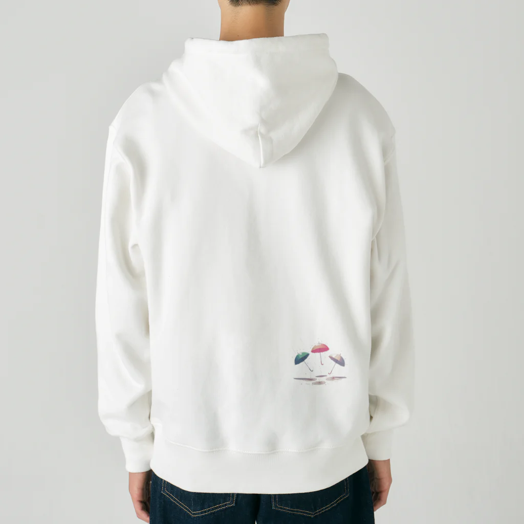 Shiro_kuroの雨で踊る傘 Heavyweight Zip Hoodie