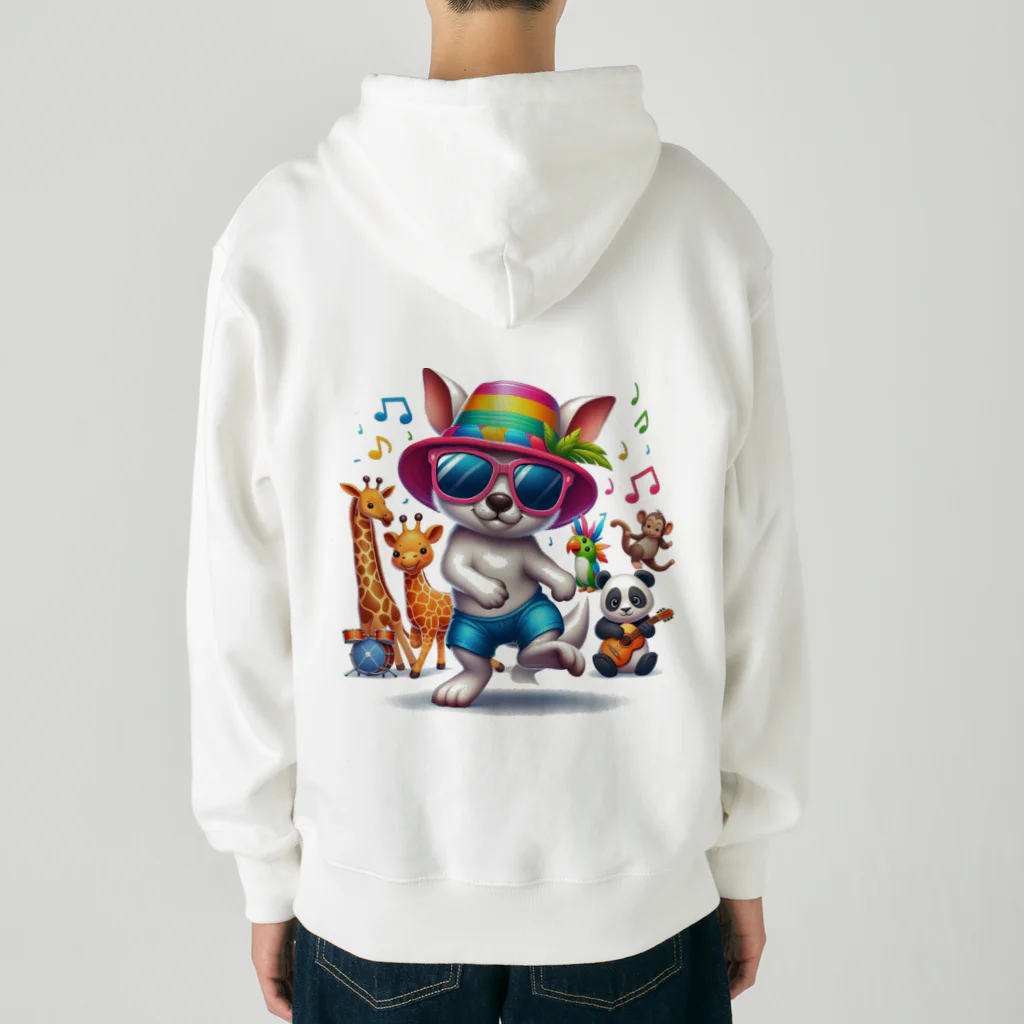 パカオのダンシングアニマル Heavyweight Zip Hoodie