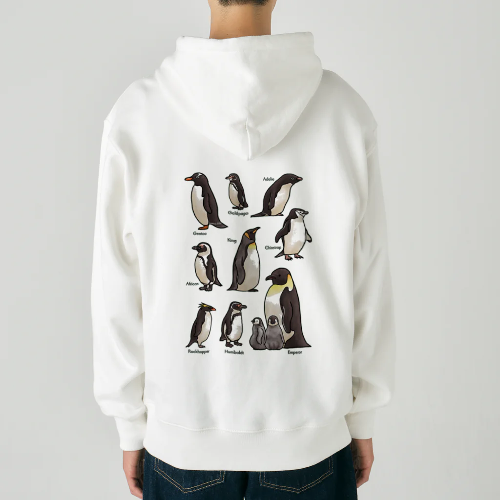 huroshikiのペンギンだらけ Heavyweight Zip Hoodie