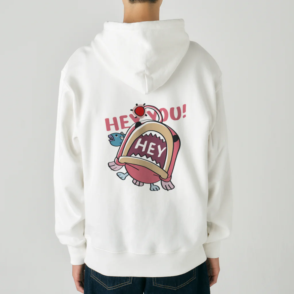 イラスト MONYAAT のHEY YOU!*釣れたかもA* Heavyweight Zip Hoodie