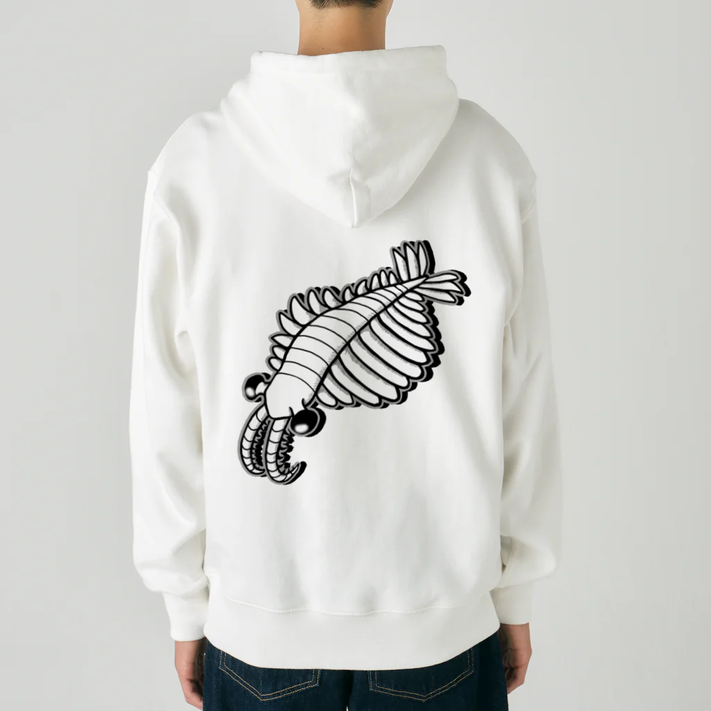 LalaHangeulのアノマロカリス　バックプリント Heavyweight Zip Hoodie