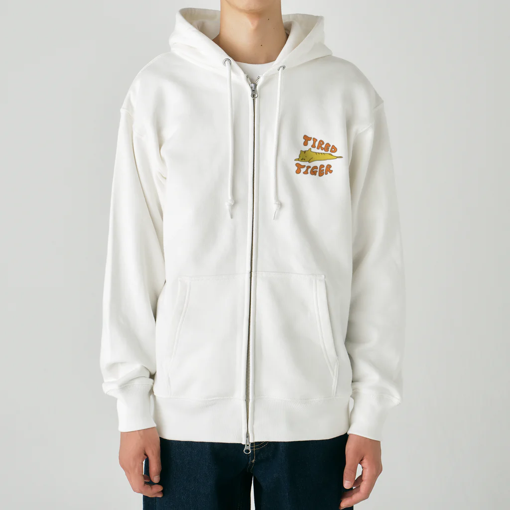 超健康のTIRED TIGER Heavyweight Zip Hoodie