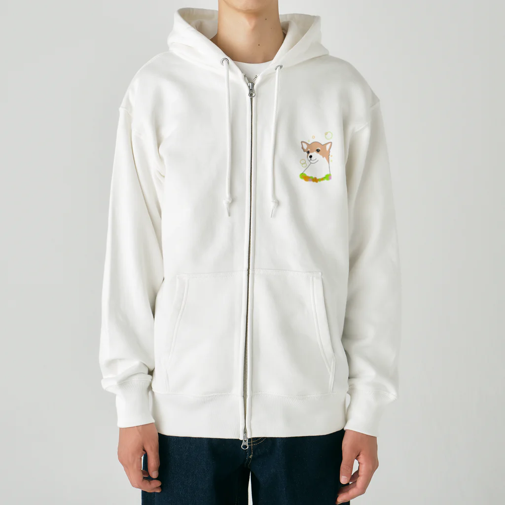 greetenのチワワ癒し犬 Heavyweight Zip Hoodie