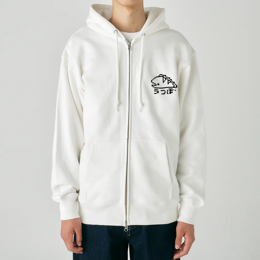 紫咲うにのながくないうつぼ ドット Heavyweight Zip Hoodie