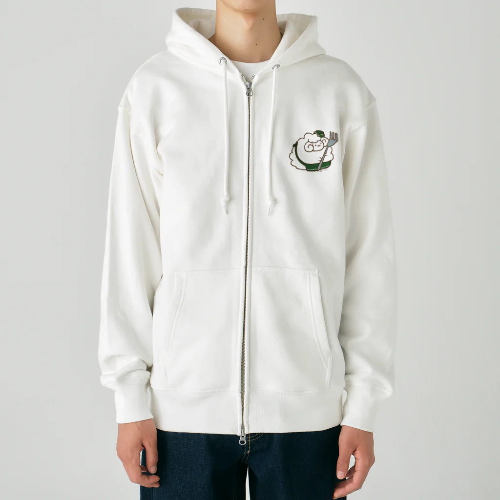 ムーンリールのエプロンひつじ Heavyweight Zip Hoodie