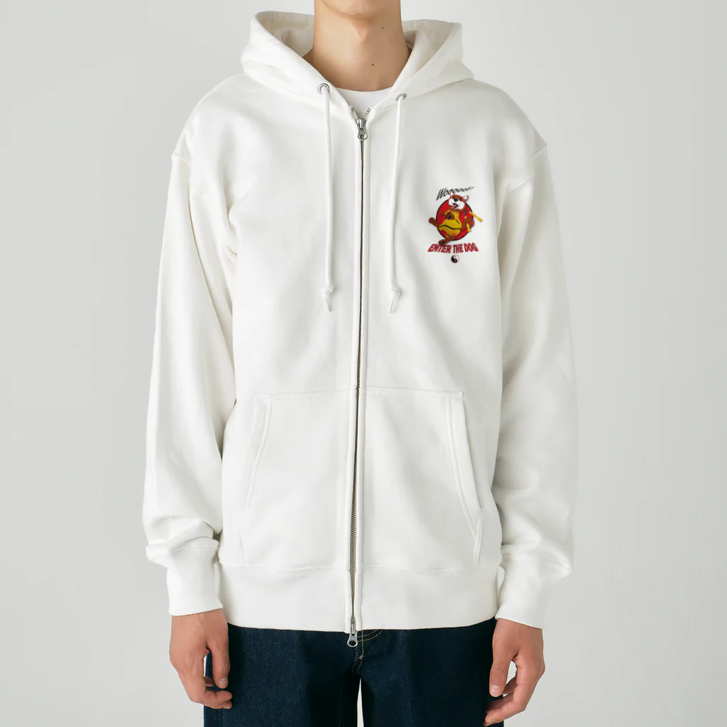 ShibazooのEnter the Dog- Dog Kung Fu! Heavyweight Zip Hoodie