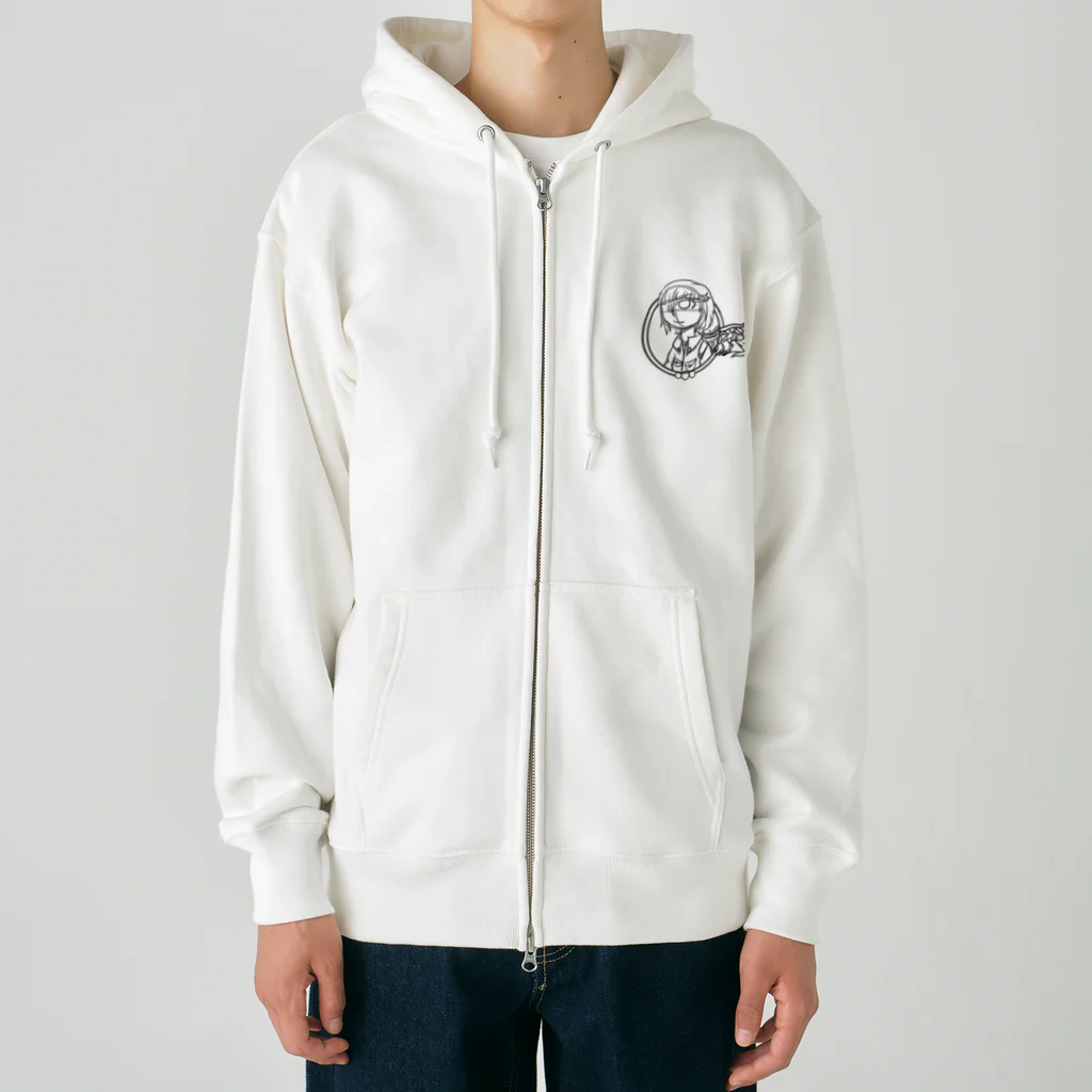 かがみのアイコンのネームパーカー Heavyweight Zip Hoodie