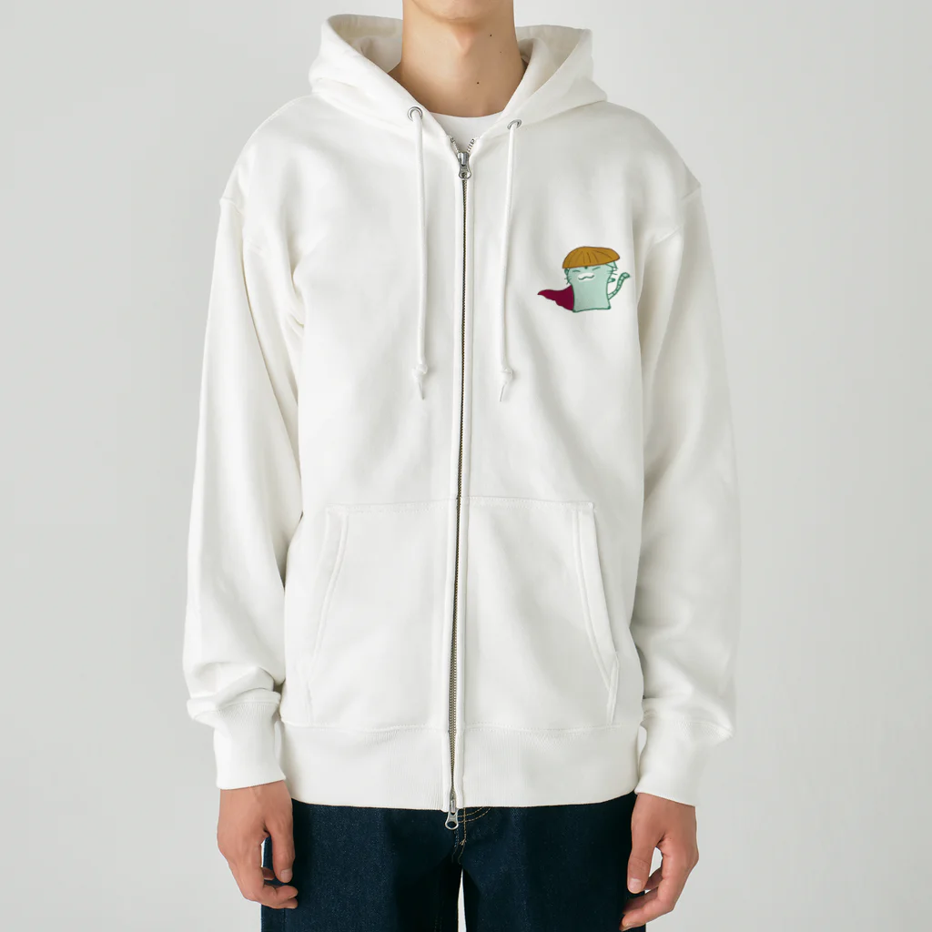 まりにゃんずのきりっと たけにゃん Heavyweight Zip Hoodie