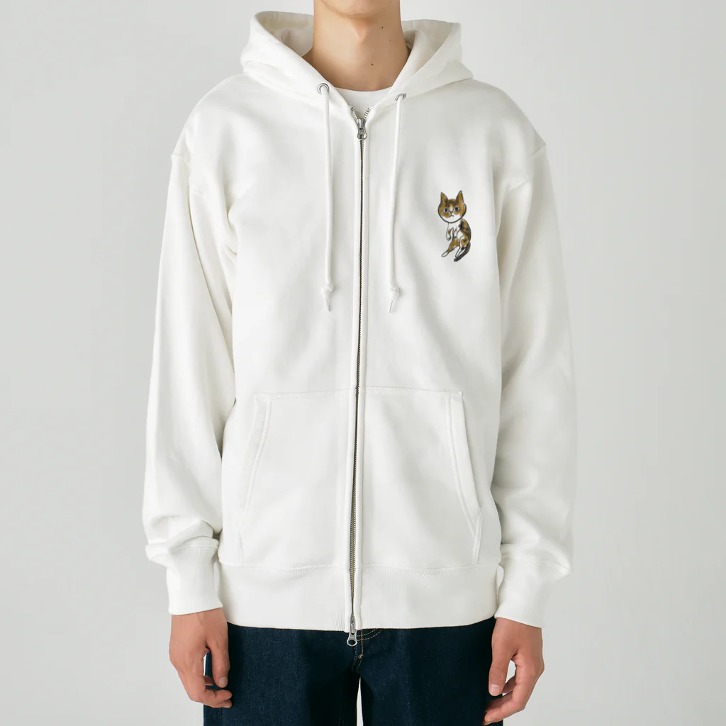 ニャンコ一族のかわいいさち Heavyweight Zip Hoodie