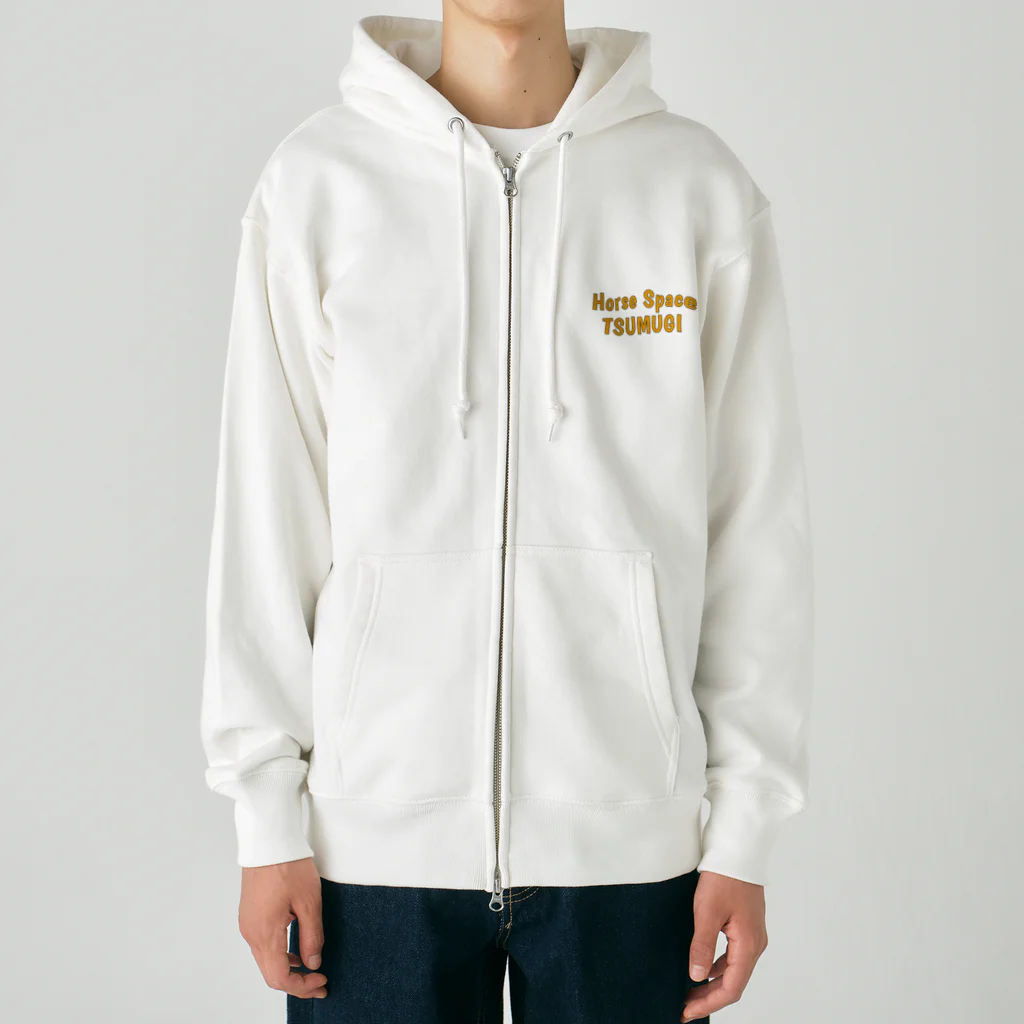 HorseSpaceTsumugiのパインちゃんのTWO EYES Heavyweight Zip Hoodie