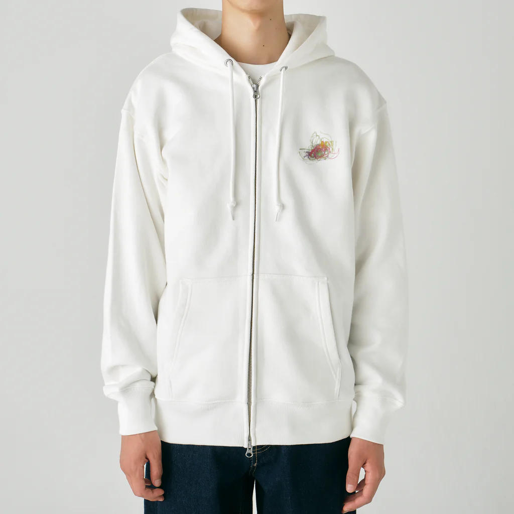 pinpinnonの4歳児画伯のおえかき Heavyweight Zip Hoodie