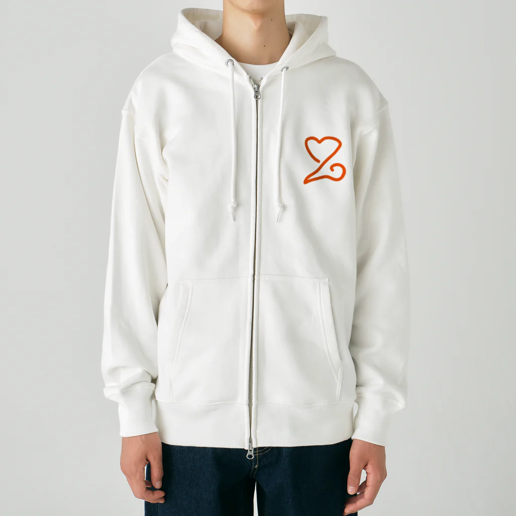 TIA'I GODのlove is over Heavyweight Zip Hoodie