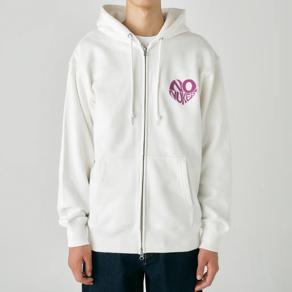 Chou InoのNO NUKES HEART Heavyweight Zip Hoodie