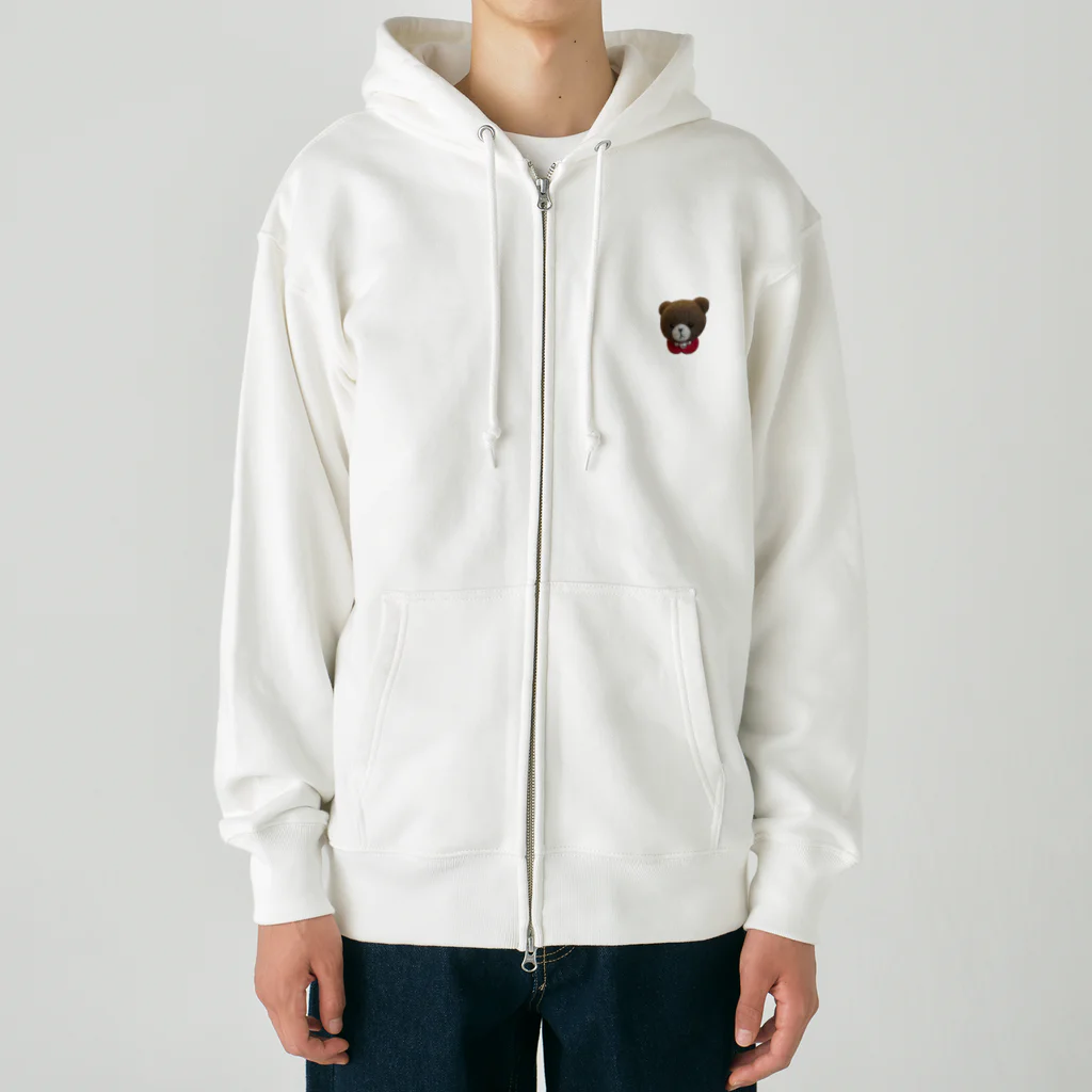 &Mayの相棒くまくん  茶助 Heavyweight Zip Hoodie