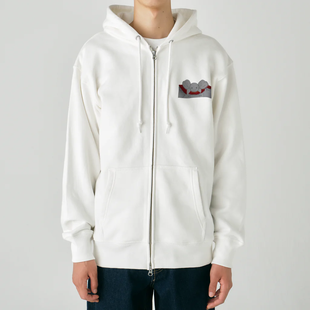 yu96のおじぞうさんトリオ Heavyweight Zip Hoodie