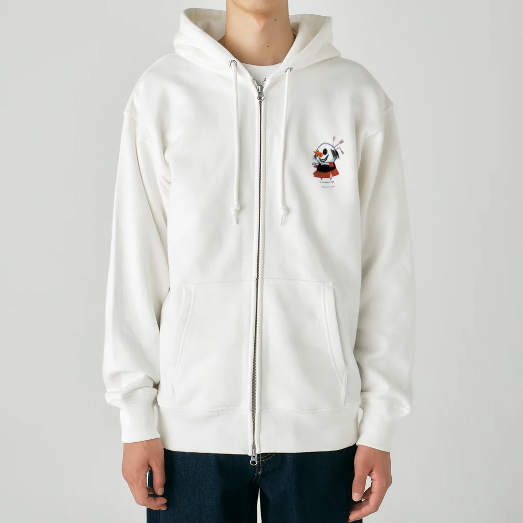 Le souffle blanc@SUZURIのハロウィンコスプレしゅねまん 落ち武者 Heavyweight Zip Hoodie