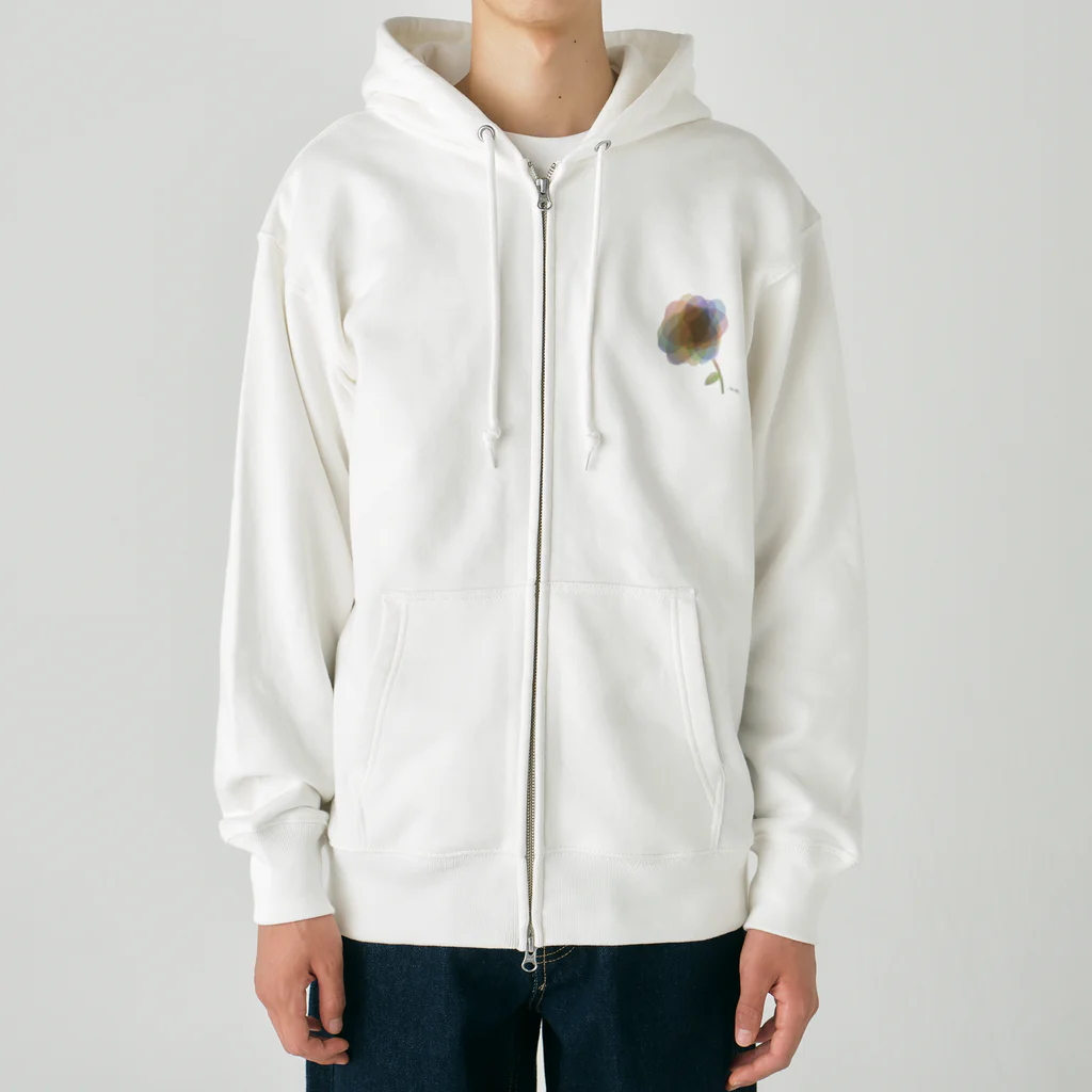 里のFLOWER Heavyweight Zip Hoodie