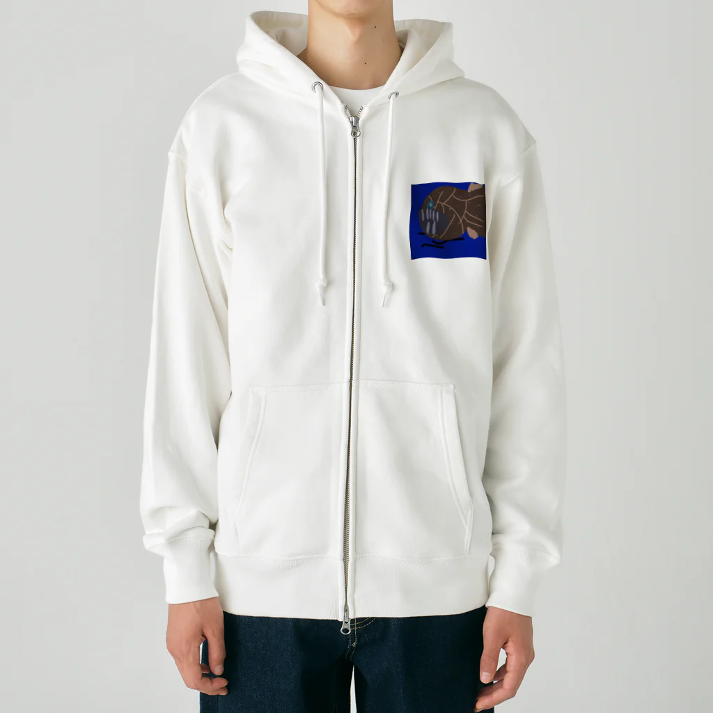 Akali_to_youのAkaliの深海魚シリーズ オニキンメミックス Heavyweight Zip Hoodie