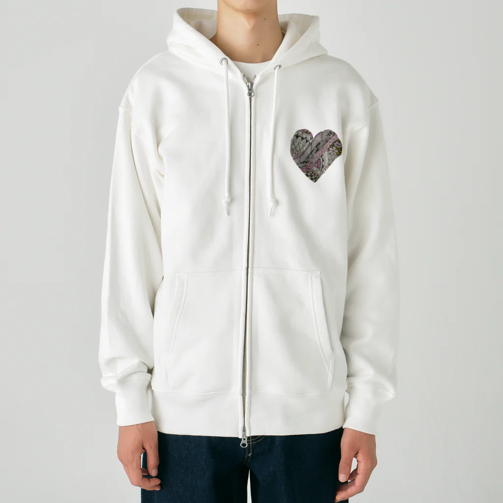 SIKINA StoreのHeart Heavyweight Zip Hoodie