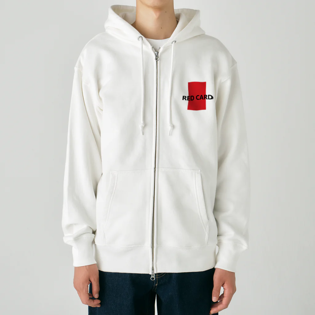 アメリカンベース のレッドカード　⚽　サッカー Heavyweight Zip Hoodie