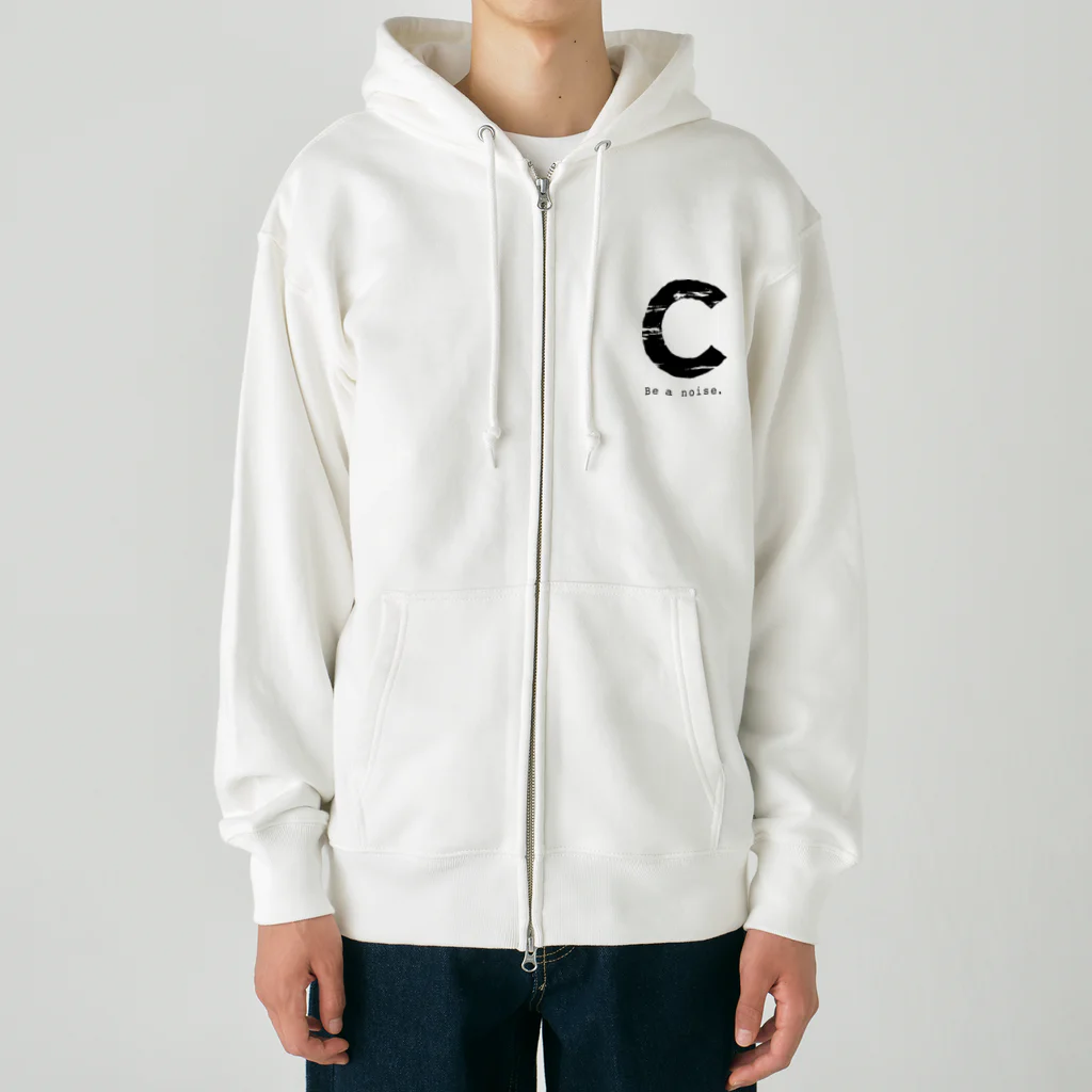 noisie_jpの【C】イニシャル × Be a noise. Heavyweight Zip Hoodie