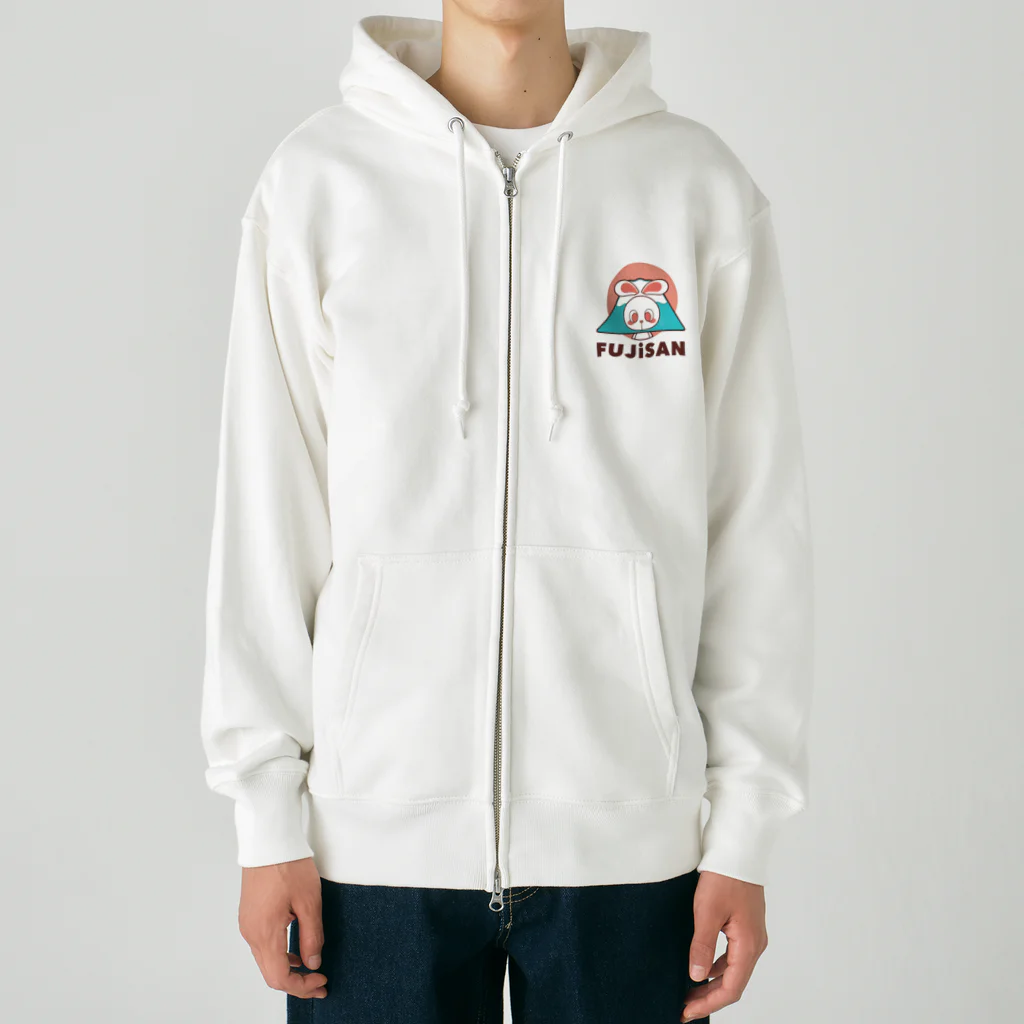 レタ(LETA)のぽっぷらうさぎ(FUJISAN) Heavyweight Zip Hoodie