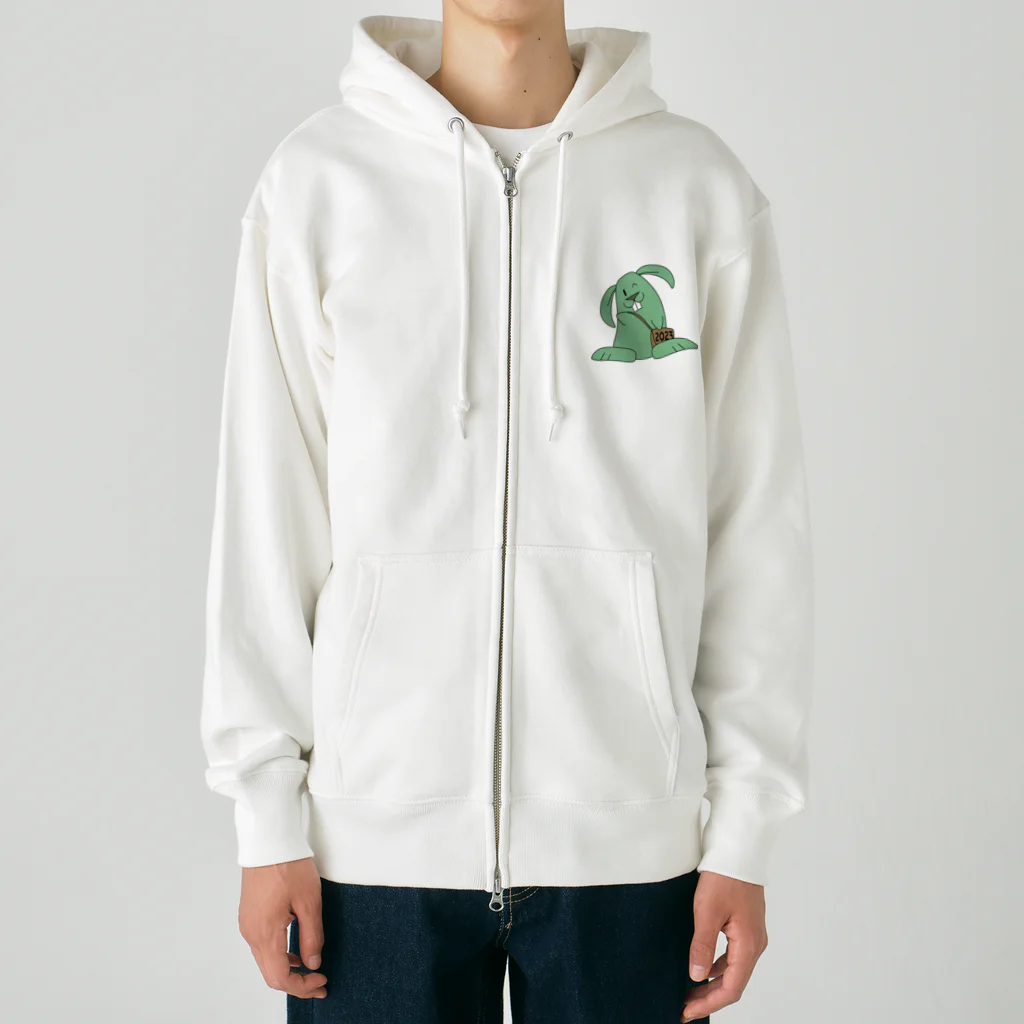 Pat's WorksのMinty the Rabbit Heavyweight Zip Hoodie