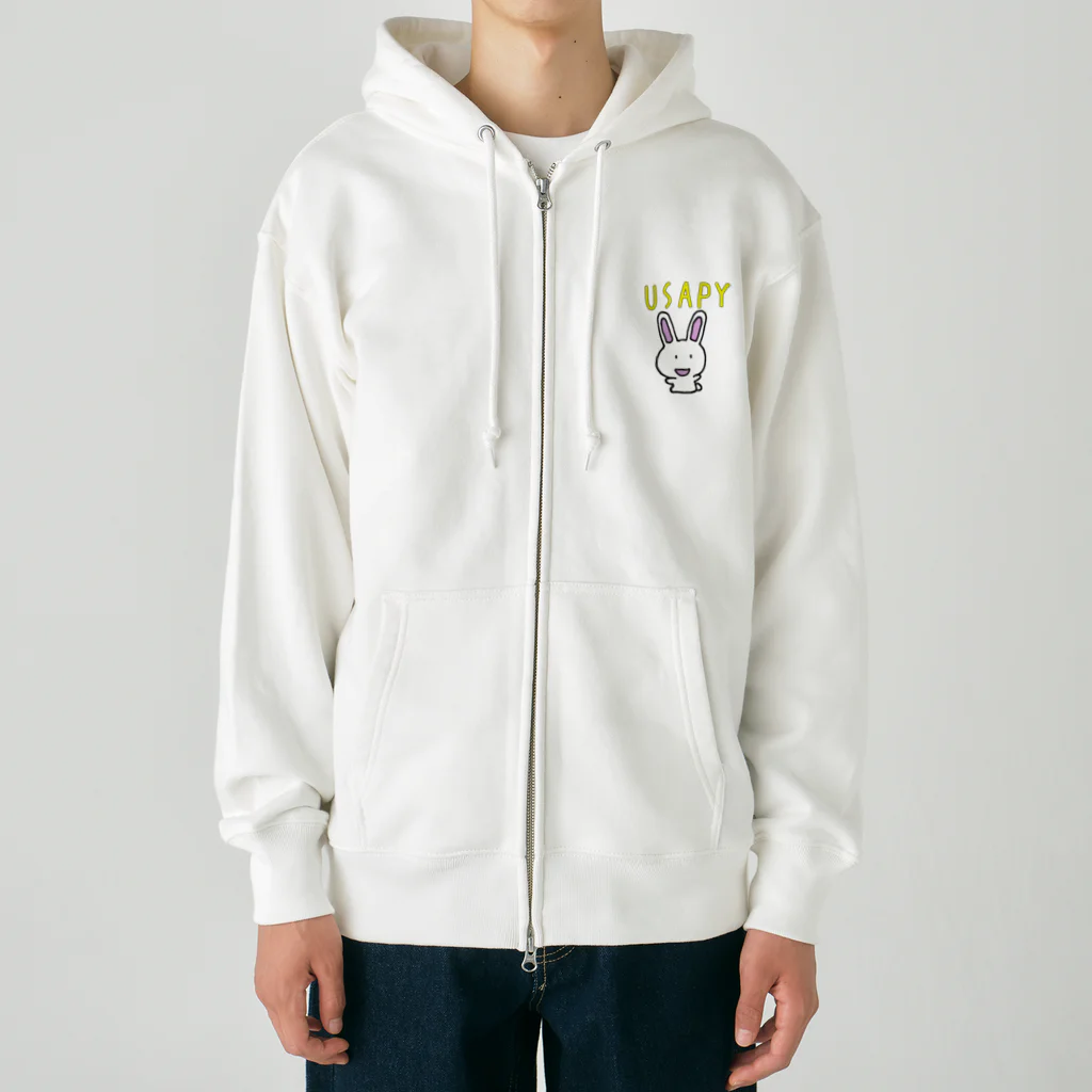 ema ショップのうさぎの　うさぴぃ Heavyweight Zip Hoodie