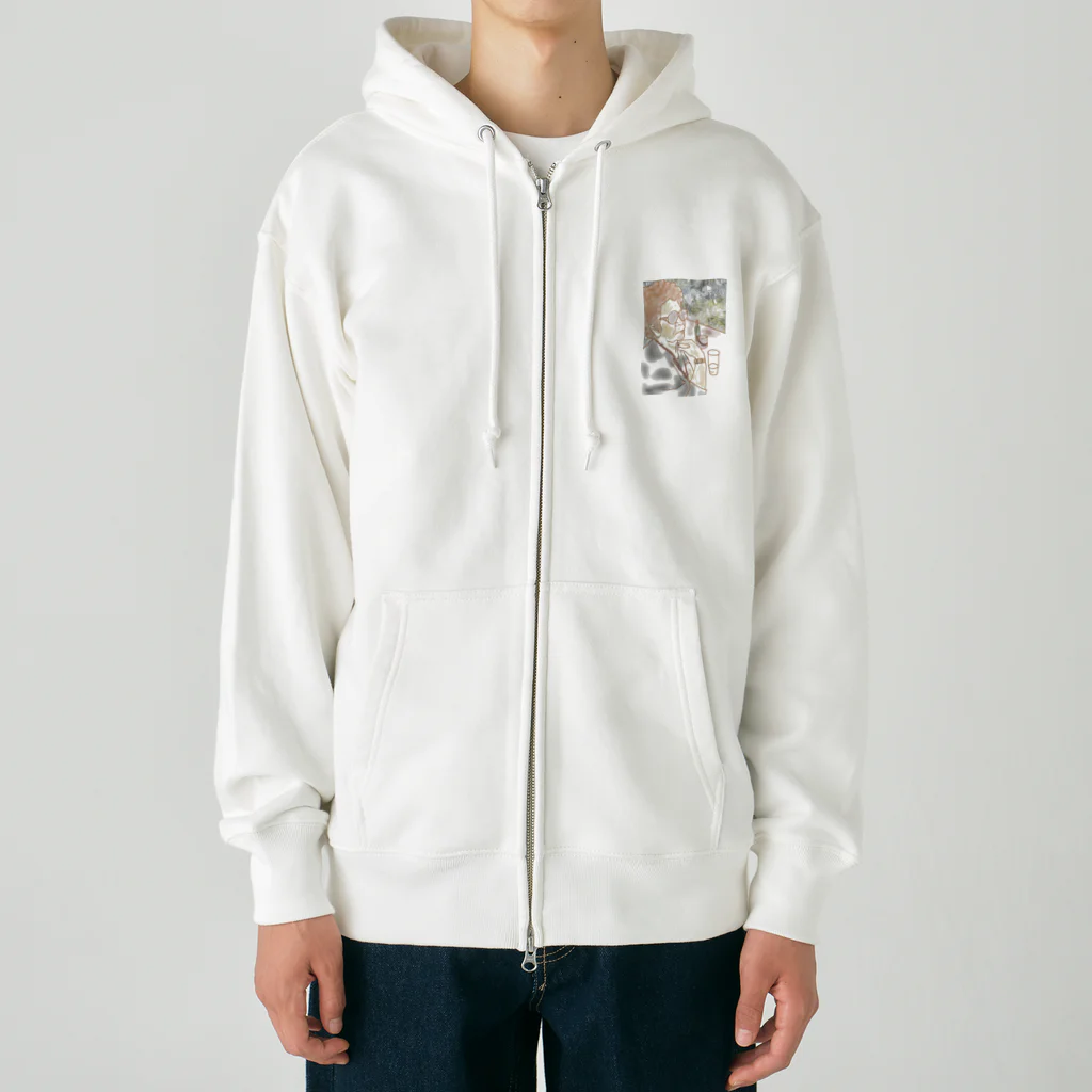 埼玉のスナックふじえ Heavyweight Zip Hoodie