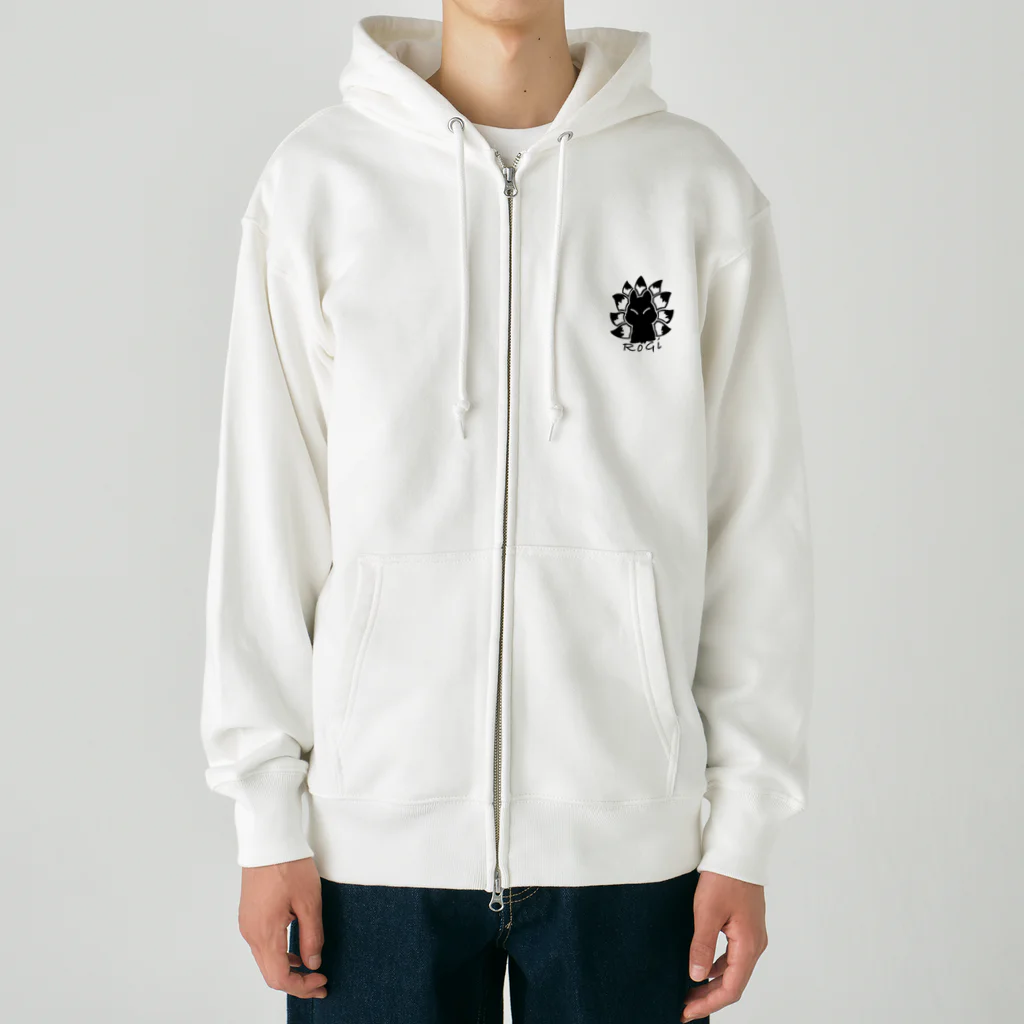 黑狐ろぎ KuRoKo RoGiのちびろぎ Heavyweight Zip Hoodie